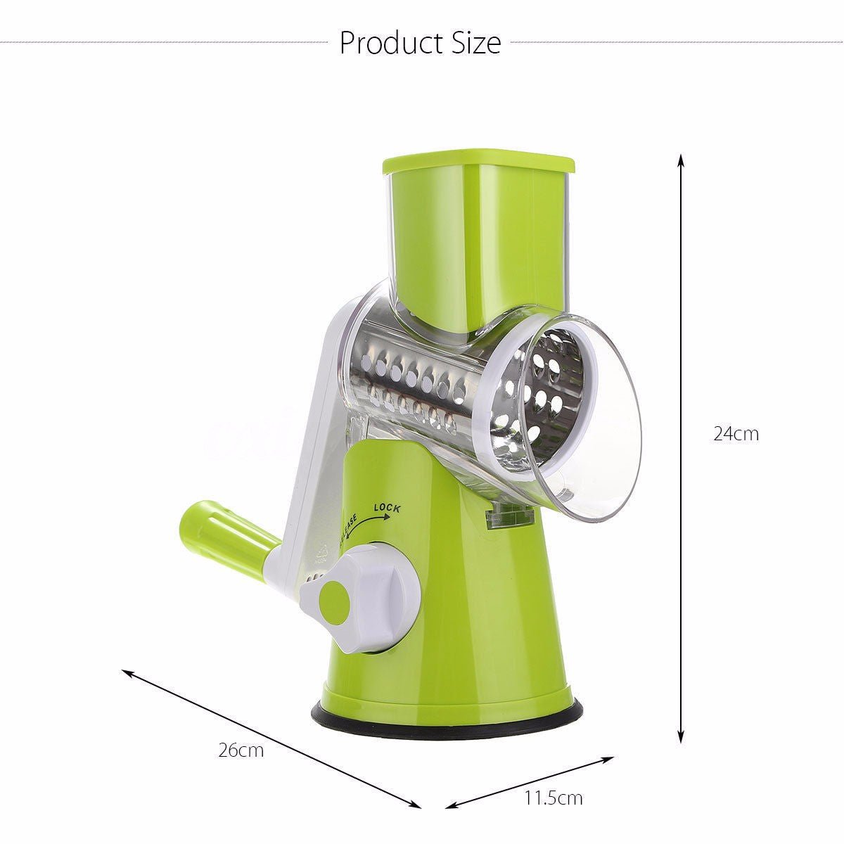 Round Mandoline Slicer - Grater & Julienne Cutter - Home2luxury