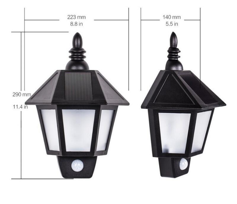 Solar Motion Sensor Wall Light - Hexagonal Shape - Home2luxury