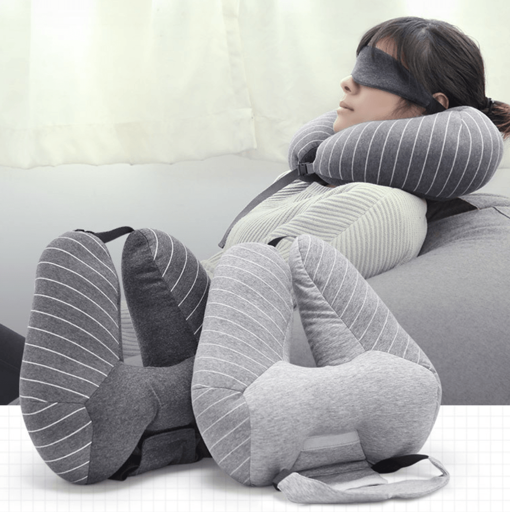-Shaped Foam Travel Pillow - NeckLumbar