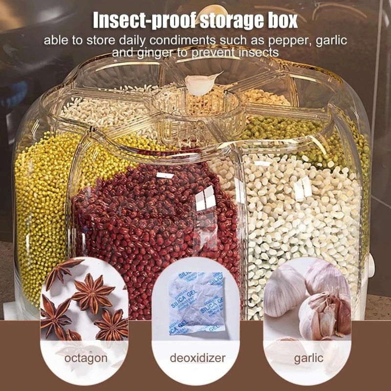 Rotating Sealed Food Dispenser. - Home2luxury
