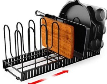 Black Iron Kitchen Rack: 8-Tier Organizer - Home2luxury