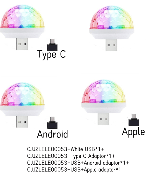 Disco Ball USB Stage Light - Party Projector. - Home2luxury