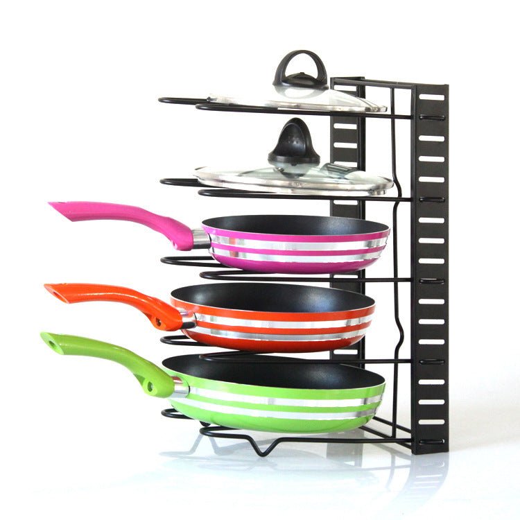 Black Iron Kitchen Rack: 8-Tier Organizer - Home2luxury