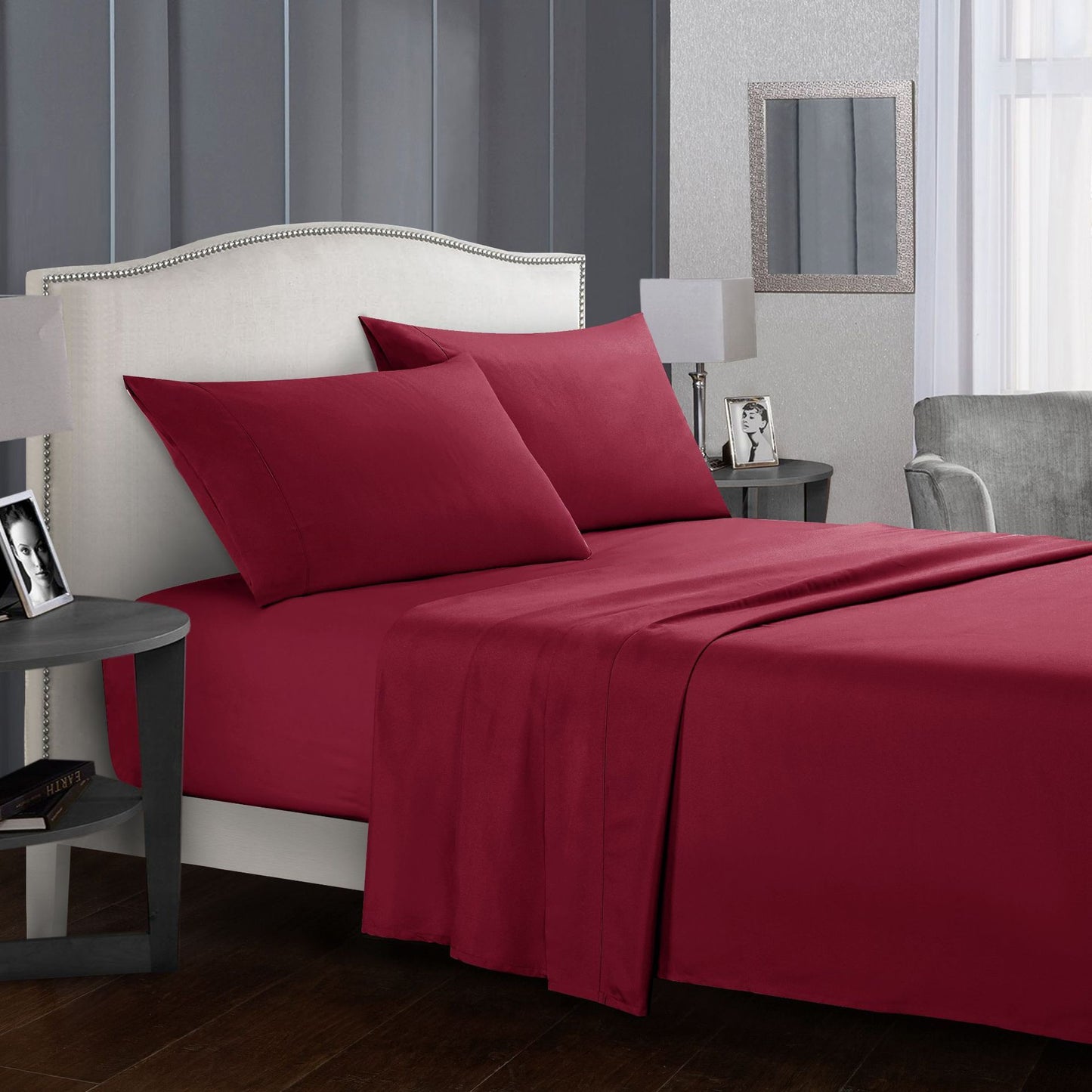 Sheet Set 4 Sets Bed Sheet Double King Size - Home2luxury