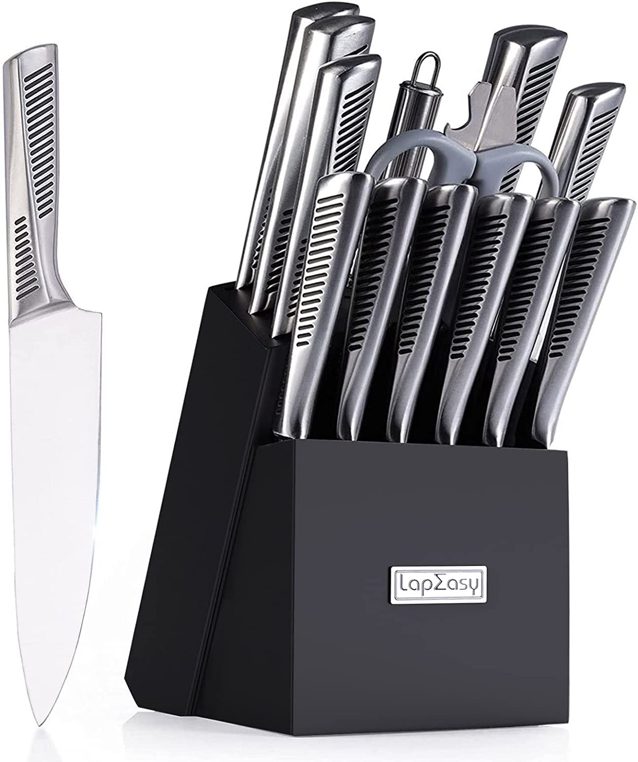 henckels silvercap 14 piece stainless steel knife block set