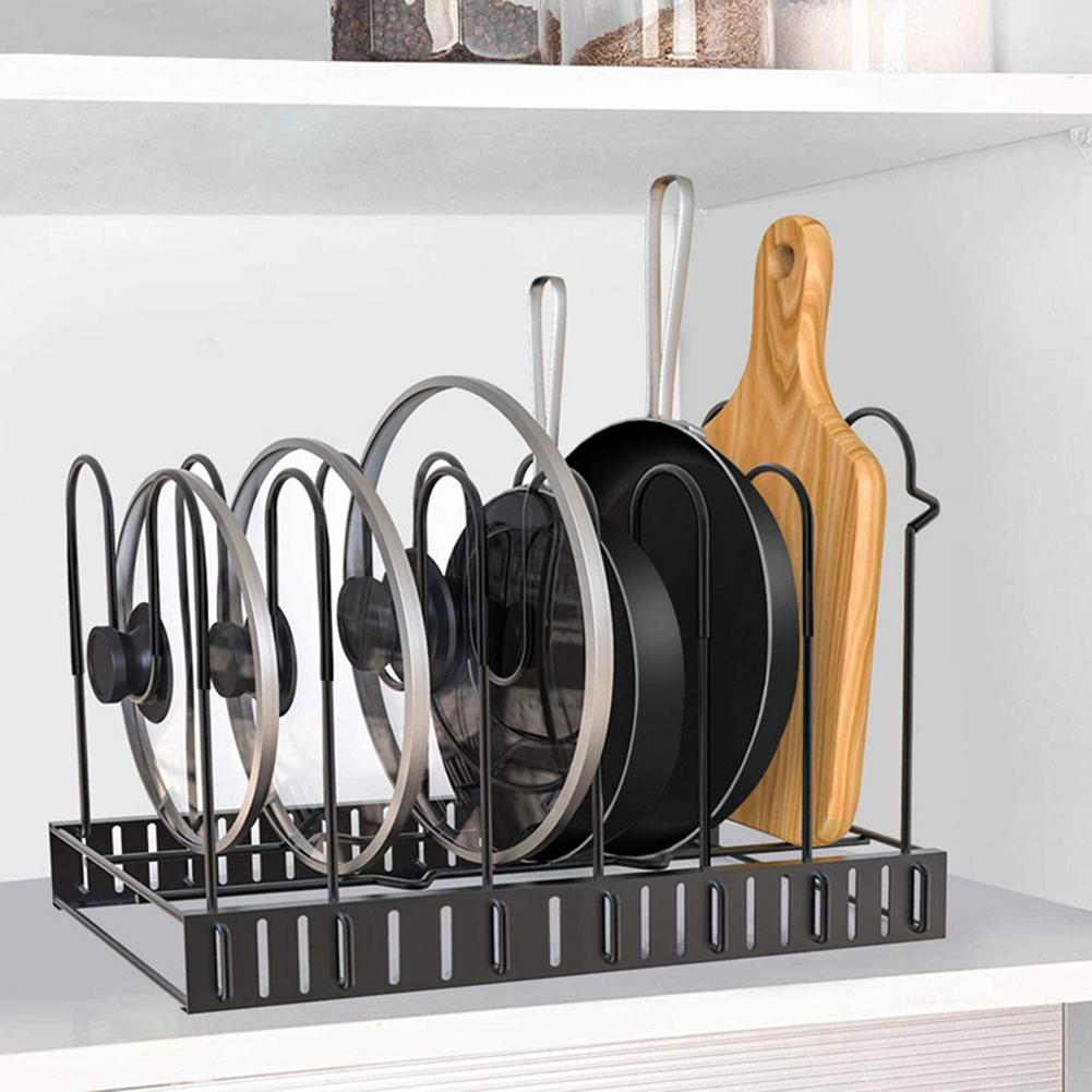 Black Iron Kitchen Rack: 8-Tier Organizer - Home2luxury