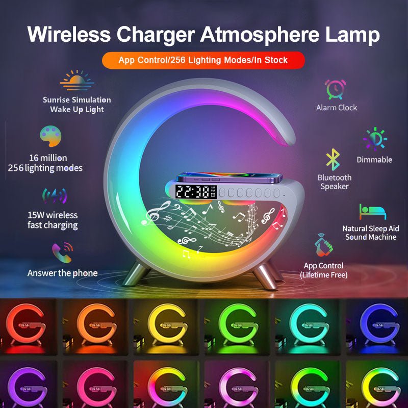 3-in-1 Lamp Speaker Charger. - Home2luxury
