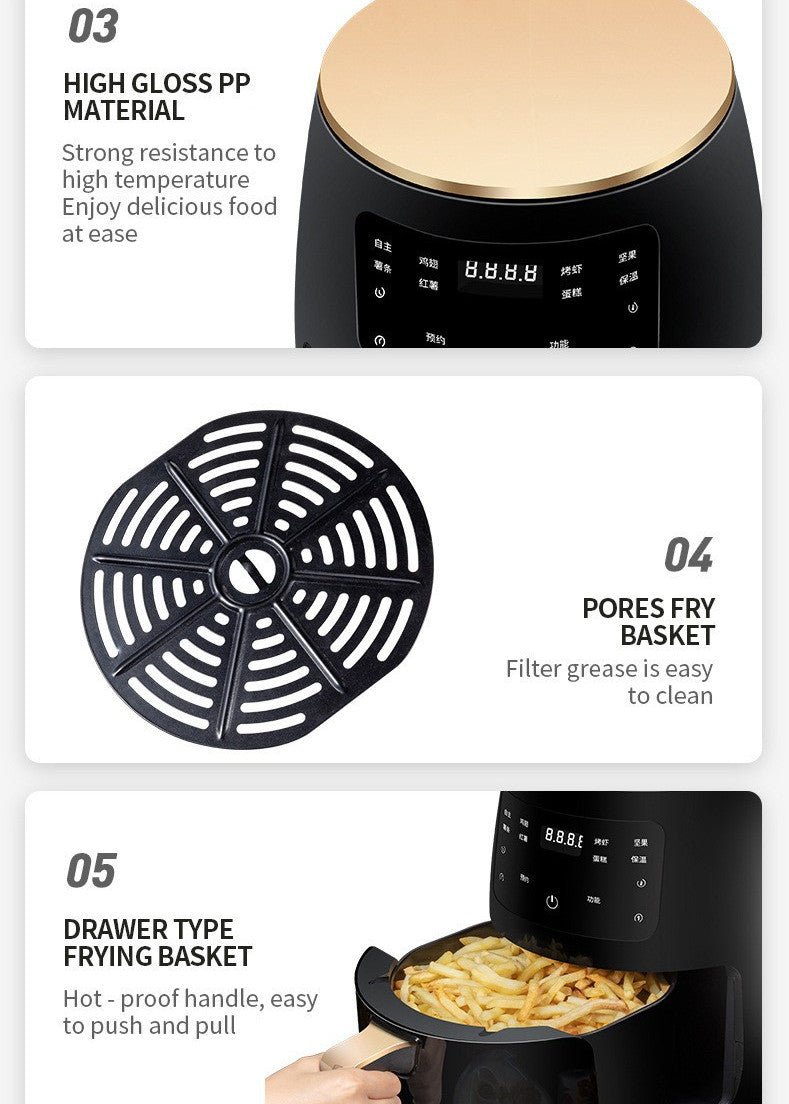 Air Fryer Smart Touch Home Electric Fryer - Home2luxury