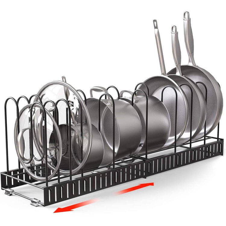 Black Iron Kitchen Rack: 8-Tier Organizer - Home2luxury