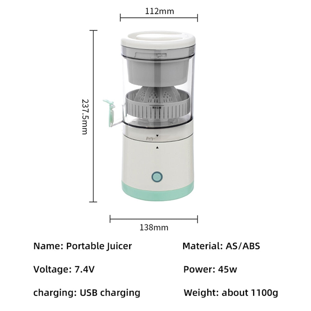 Rechargeable Household Electric Orange Extractor - Home2luxury