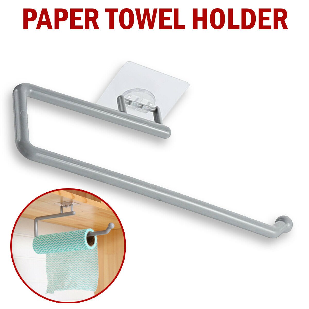 Wall Mount Paper Towel Holder - Self-Adhesive - Home2luxury