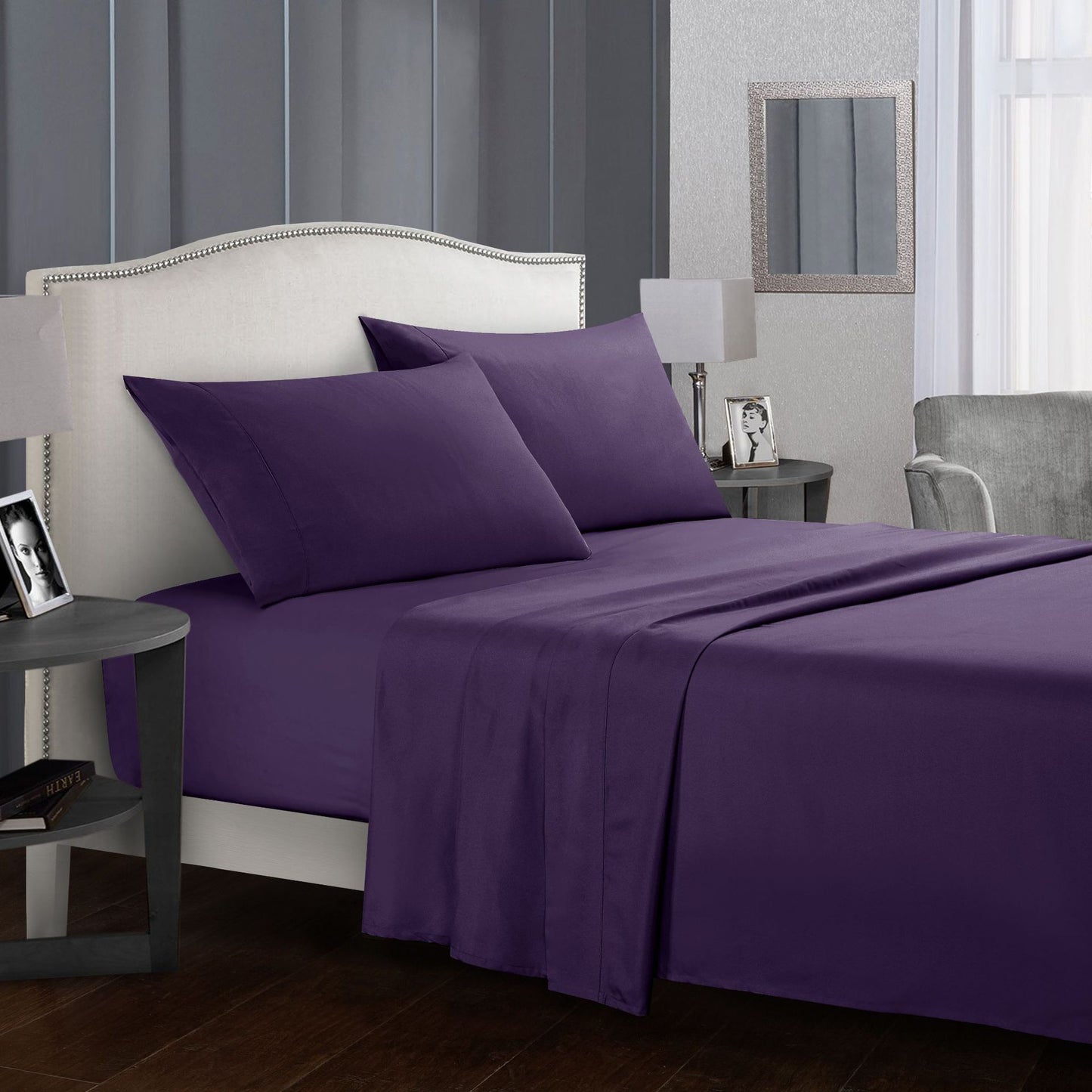 Sheet Set 4 Sets Bed Sheet Double King Size - Home2luxury