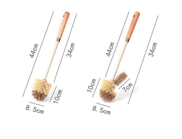 Wooden Handle Toilet Brush - Multi-use Cleaner - Home2luxury 