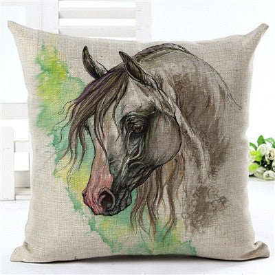 Horse pattern pillow pillowcase - Home2luxury 