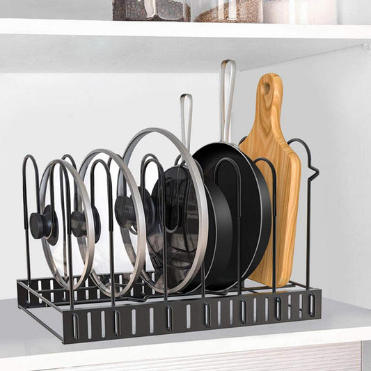 Black Iron Kitchen Rack: 8-Tier Organizer - Home2luxury 