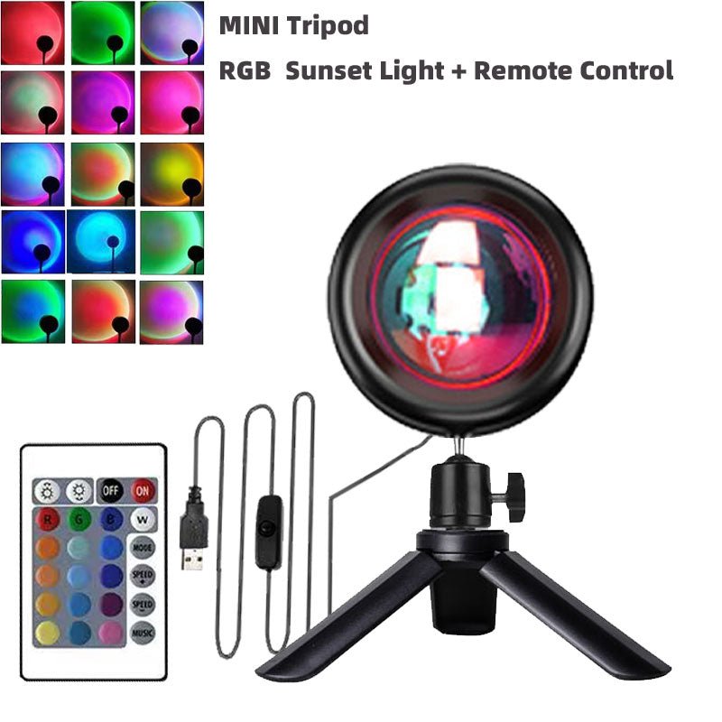 Rainbow Sunset Night Light Projector. - Home2luxury 