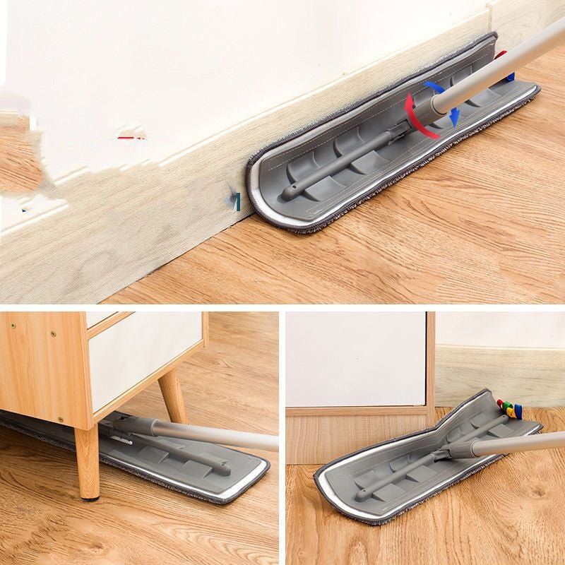 Silicone Flat Mop - Hand-Free Washing. - Home2luxury 