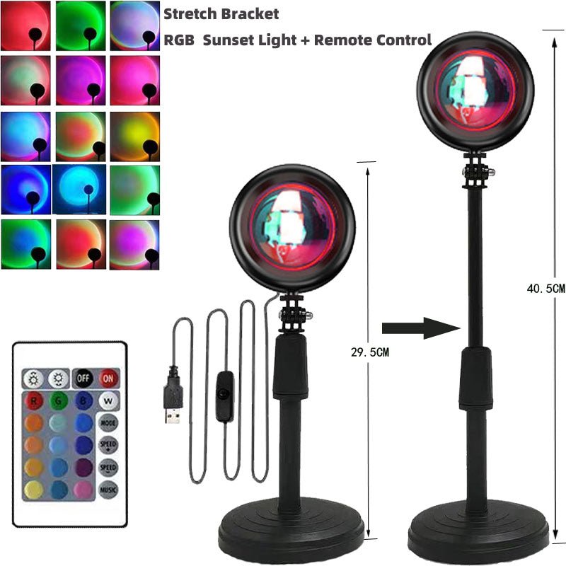 Rainbow Sunset Night Light Projector. - Home2luxury 