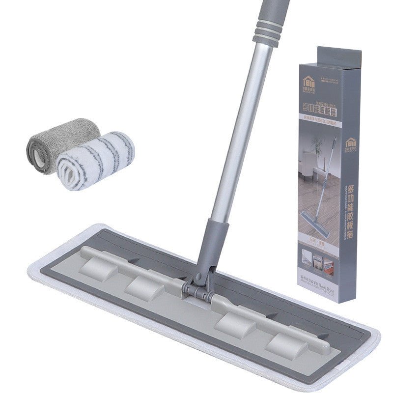 Silicone Flat Mop - Hand-Free Washing. - Home2luxury 