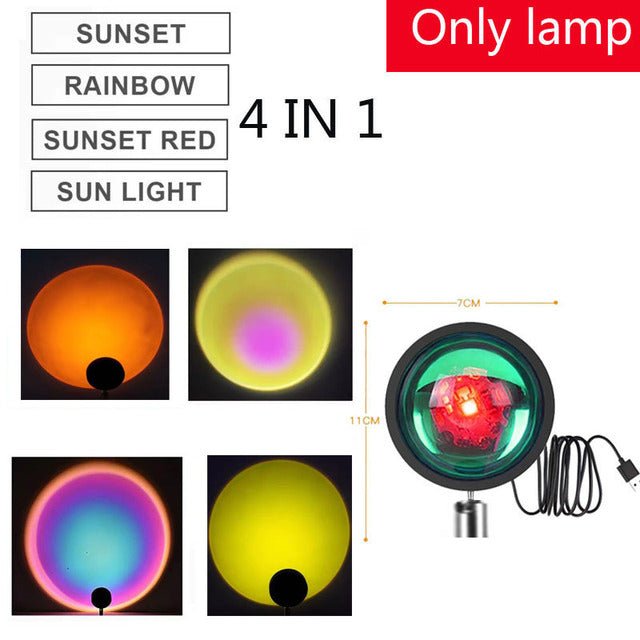 Rainbow Sunset Night Light Projector. - Home2luxury 