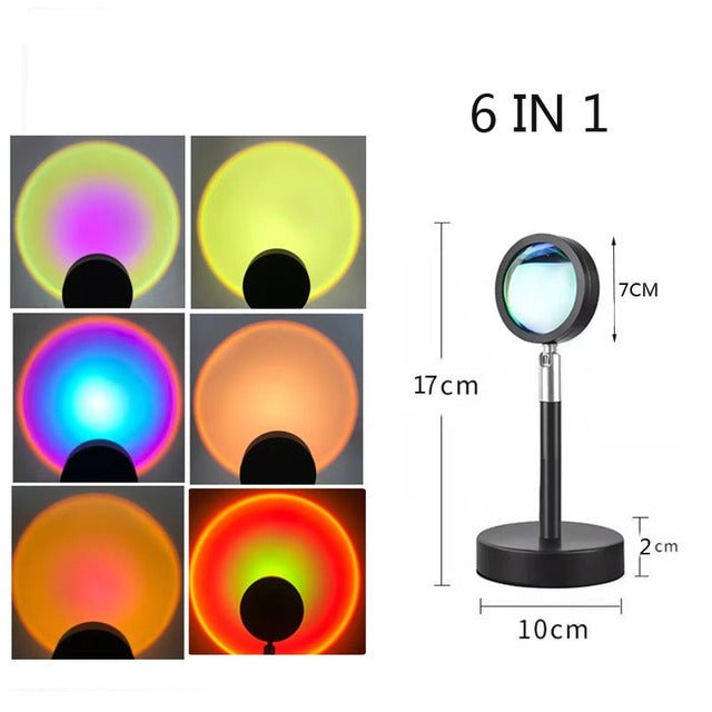 Rainbow Sunset Night Light Projector. - Home2luxury 